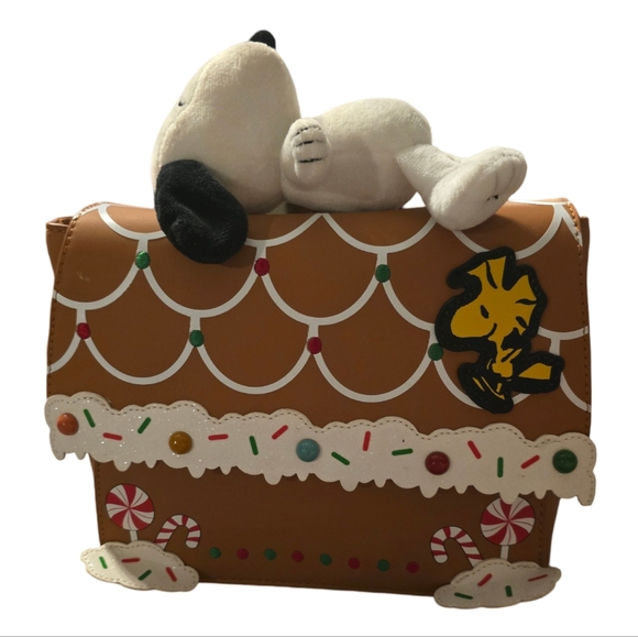 Peanuts Snoopy Gingerbread House Mini Backpack - NEW - Picture 5 of 6